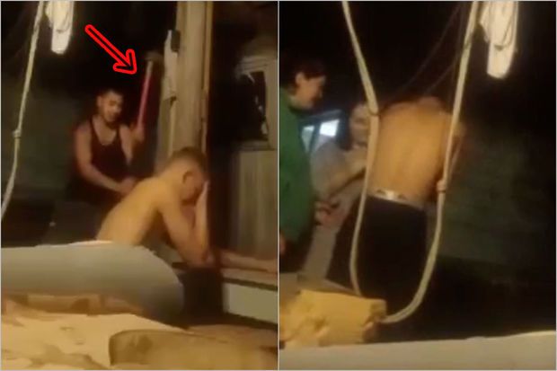 Səfərbərlikdən yayınmaq istəyən rusiyalılarla bağlı daha bir qorxunc görüntü - VİDEO (+18)