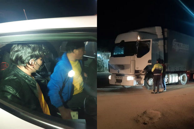 Biləsuvarda sərxoş vəziyyətdə İran vətəndaşları saxlanılıb - FOTO