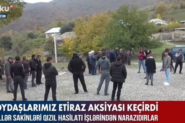Gürcüstanda soydaşlarımız etiraz aksiyası keçirdi – VİDEO