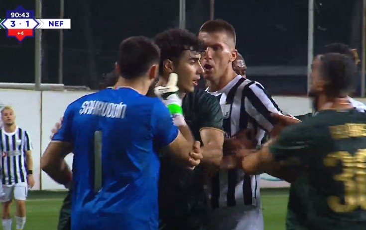 Şahruddin "Neftçi"nin futbolçusunu hədələdi: "Görərsən!" - VİDEO
