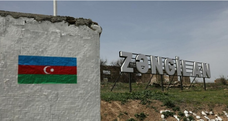 Zəngilanda ilk yaşayış binası və məktəbin təməli qoyuldu