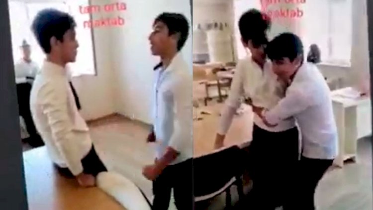 Bakıda daha bir məktəbdə biabırçılıq - Video