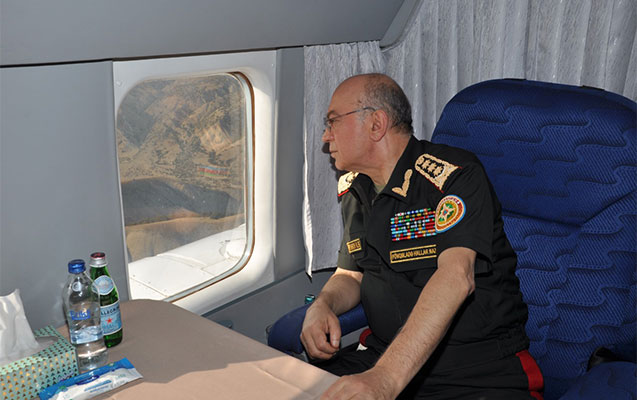 Nazir helikopterlə yanğın baş vermiş ərazilərə baxdı - Video