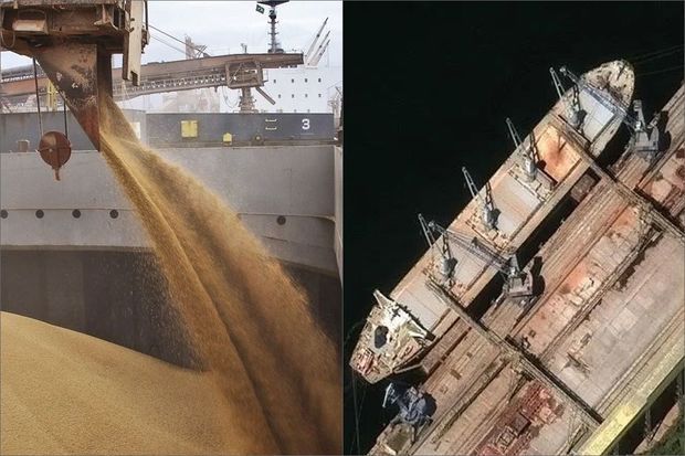 Rusların Ukrayna taxılını oğurlamasının peyk görüntüləri YAYILDI