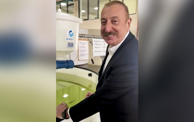 Mehriban Əliyeva Neftçaladan paylaşımlar etdi - Video