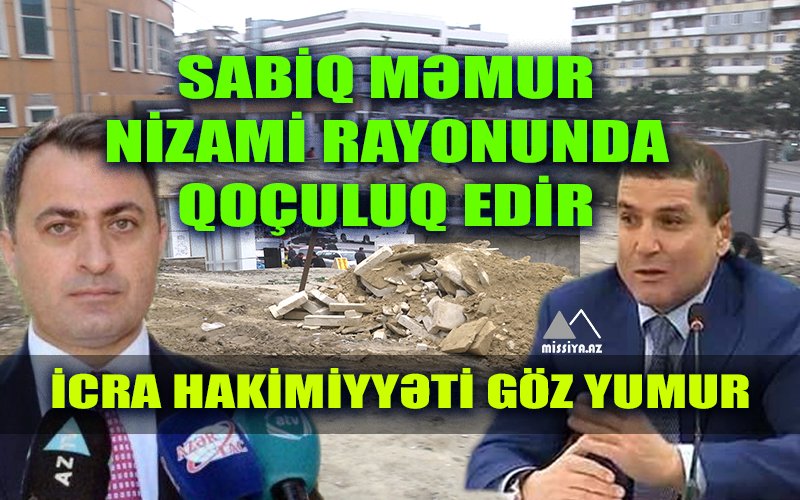 Sabiq məmur Nizami rayonunda qoçuluq edir - İcra Hakimiyyəti göz yumur - FOTOLAR