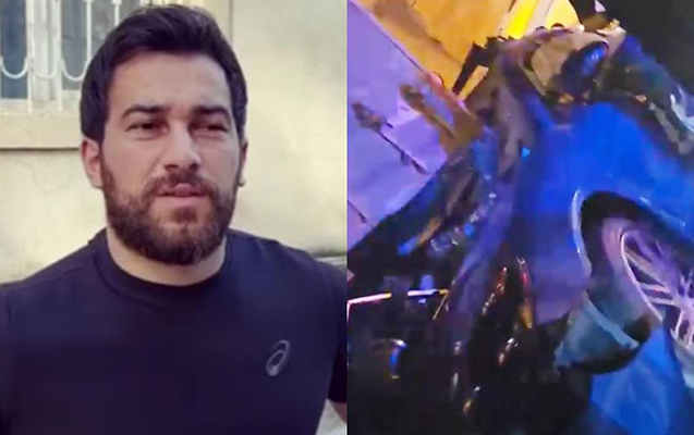 “Nikosayağı” qəzaya düşdü, qolu amputasiya edildi - Fotolar + Video