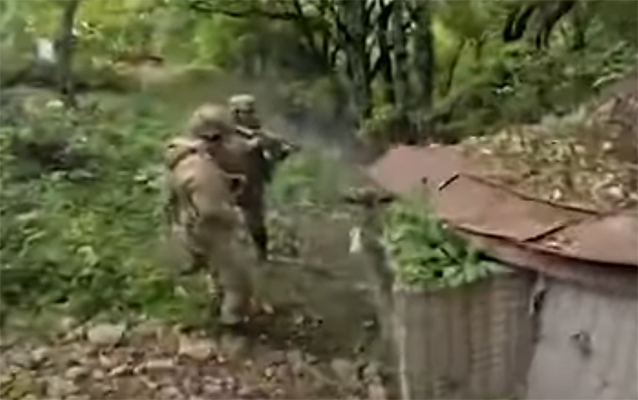 Antiterror tədbirləri zamanı çəkilmiş döyüş kadrları - Real video