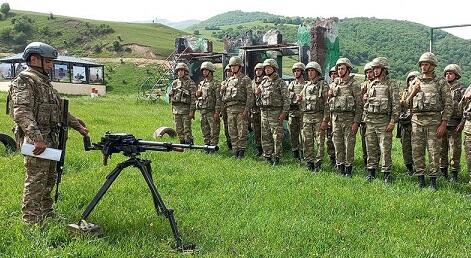 Hərbi vəzifəlilər ilə növbəti təlim toplanışı keçirilir