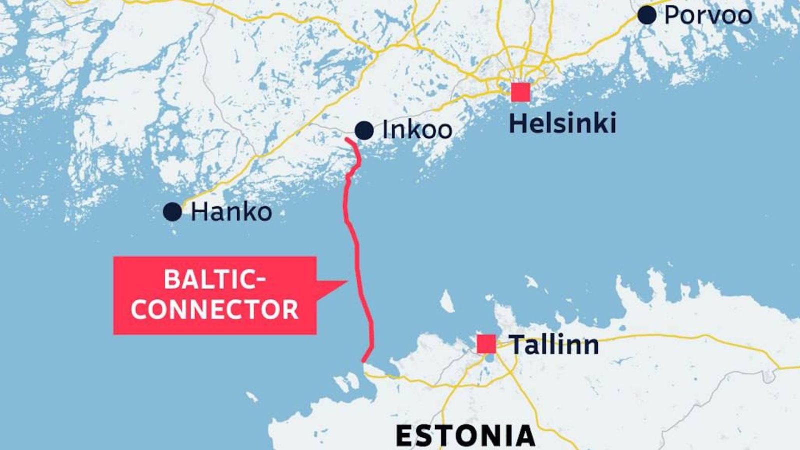 Estoniya “Balticconnector” qaz kəməri yaxınlığında rabitə kabelinin zədələnməsini araşdırır
