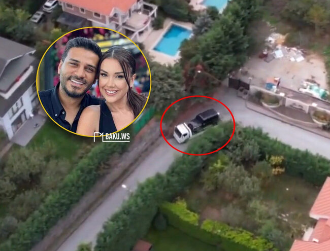 Dilan və Engin Polat cütlüyünün lüks maşınları evakuatorlarla polis idarəsinə aparılıb - VİDEO