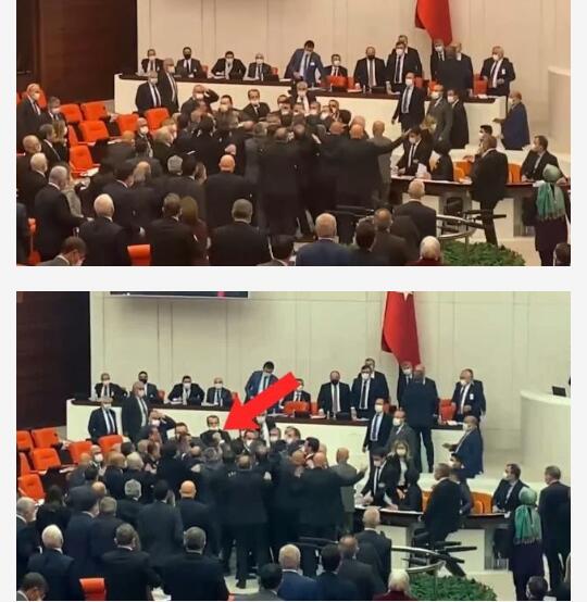 Türkiyə parlamentində millət vəkilləri arasında dava olub