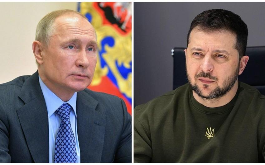 "Putinin həyatı təhlükədədir, onu öldürmək istəyirlər" - Volodimir Zelenski