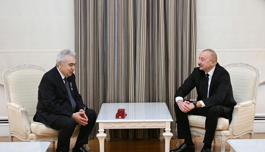 Prezident Fatih Birola “Dostluq” ordenini təqdim etdi