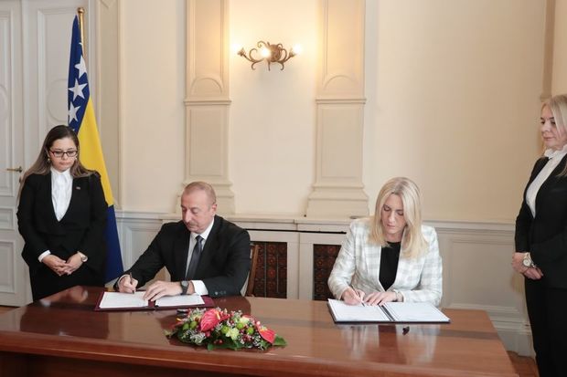 Azərbaycan ilə Bosniya və Herseqovina arasında strateji tərəfdaşlıq haqqında Bəyannamə imzalanıb - FOTO