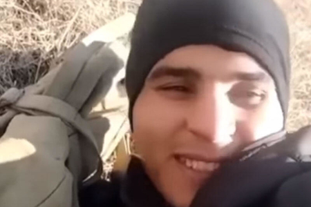 Dünən şəhid olan hərbçimizin ölümündən bir qədər öncə çəkdiyi VİDEOsu
