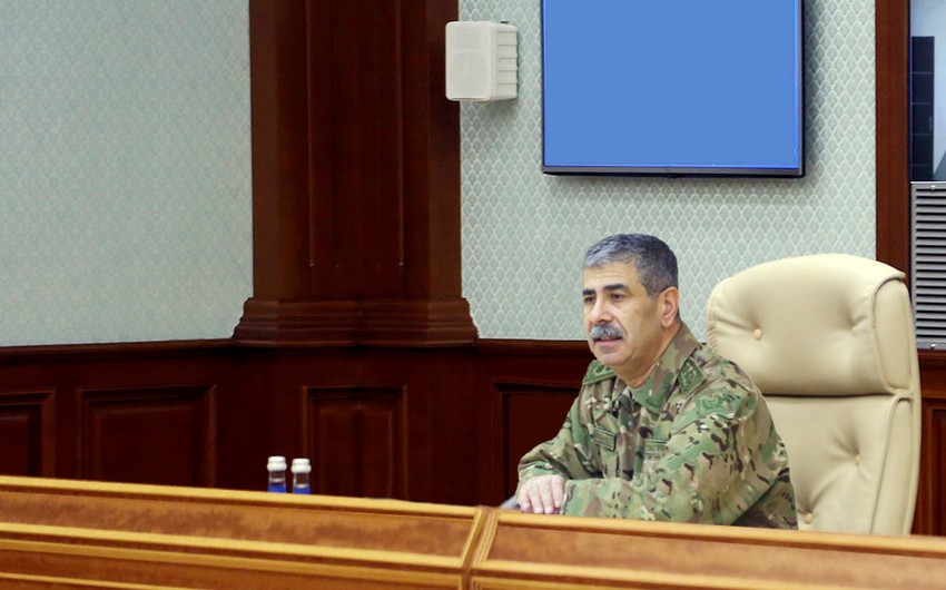 Zakir Həsənovun sədrliyi ilə Müdafiə Nazirliyinin kollegiya iclası keçirilib