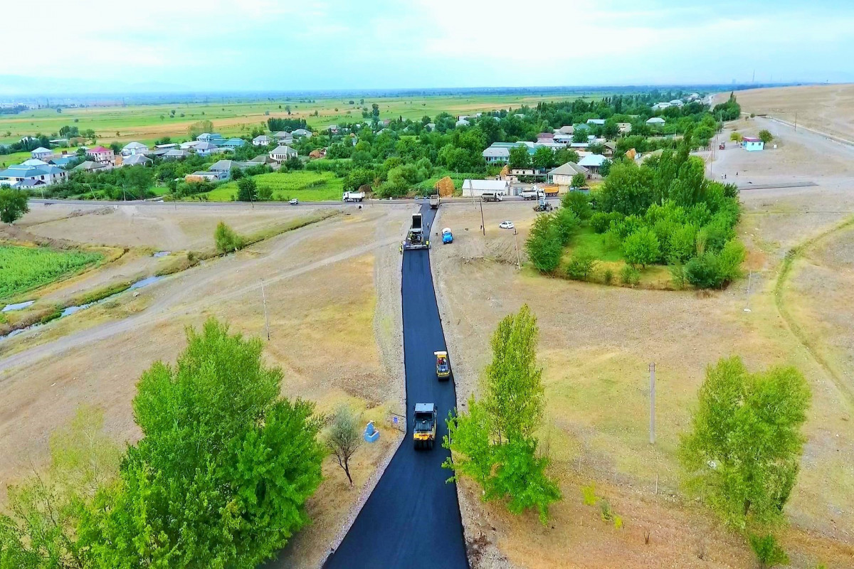 Böyük Kəsik-Ağgöl avtomobil yolu yenidən qurulur – FOTO