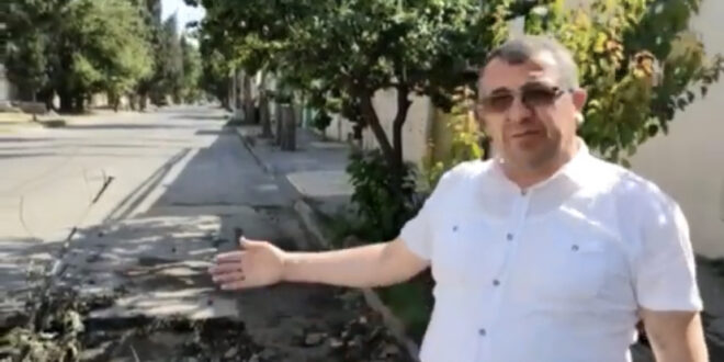 Gəncənin mərkəzi küçələri bərbad gündədir- Video