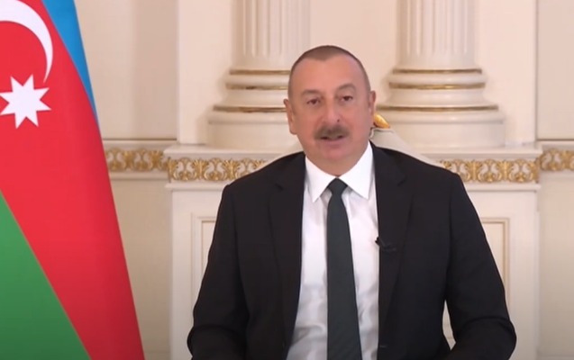 İlham Əliyev yerli televiziya kanallarına müsahibə verib - Video