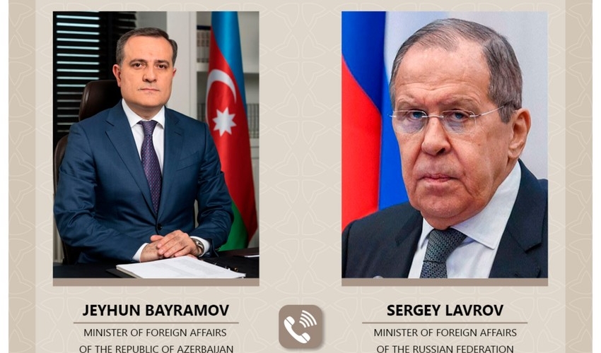 Ceyhun Bayramov və Sergey Lavrov arasında telefon danışığı olub