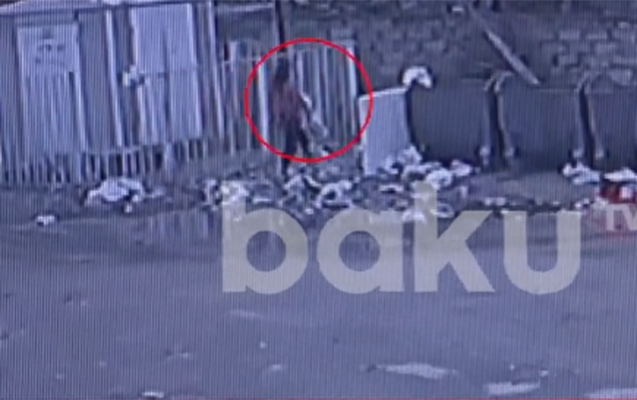 Ana 15 günlük körpəsini zibilliyə belə atıb - Video