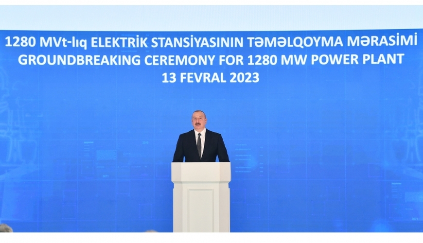 İlham Əliyev təməlqoyma mərasimində