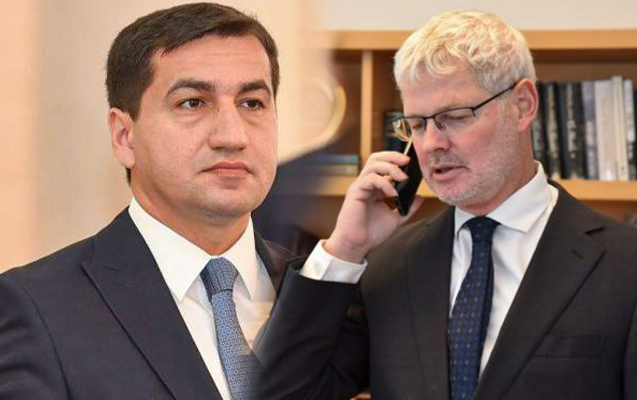 Hikmət Hacıyev İsrail XİN-in rəsmisi ilə telefonla danışdı