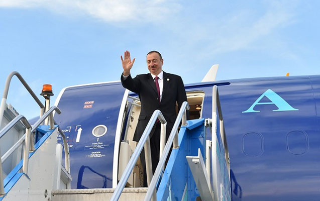 Prezident İlham Əliyev Rusiyaya səfər edib