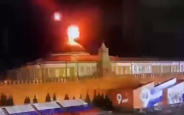Putinin iqamətgahını belə vurmaq istədilər - Video
