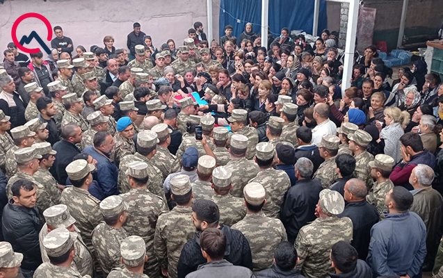 Şəhid Orxanla vida mərasimi keçirilir - Foto