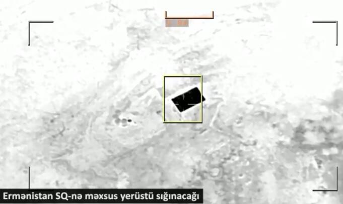 Ermənilərin yerüstü sığınacağı belə məhv edildi - Video