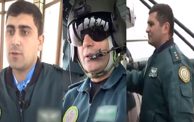 Helikopter qəzasında şəhid olan zabitlərimizin xidmət zamanı görüntüləri - Video