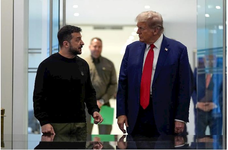 Zelenski G7 görüşündə Trampla danışdı