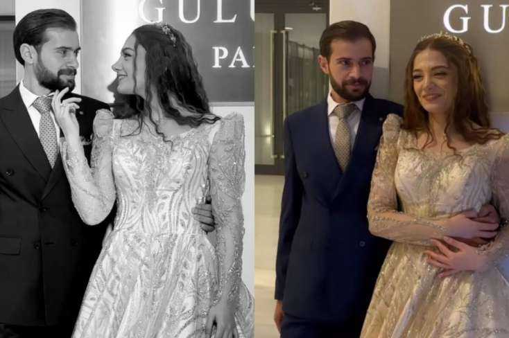 Xalq artistinin qızının toyundan görüntülər - FOTO