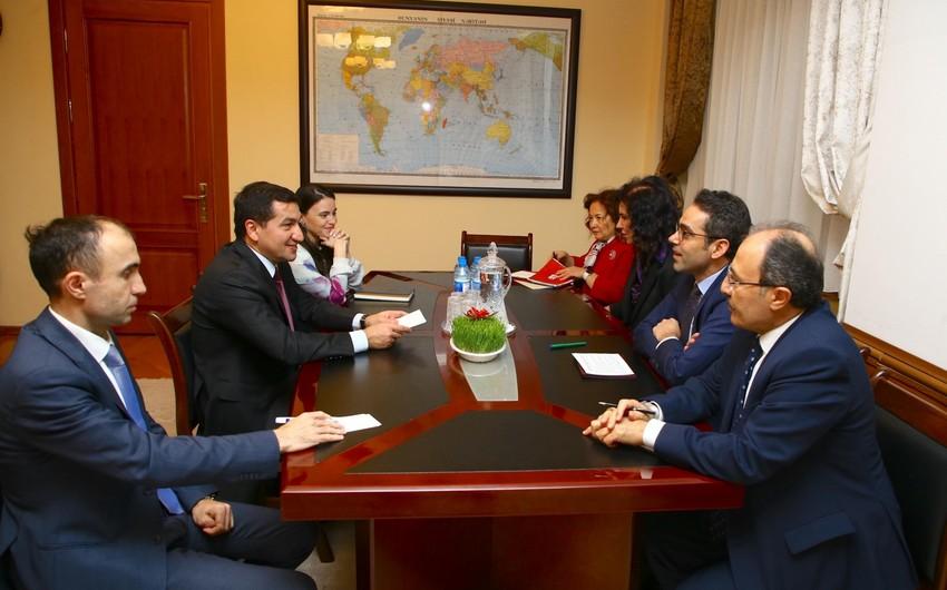 Hikmət Hacıyev Türkiyənin XİN başçısının müavini ilə görüşüb